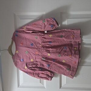 Stella McCartney Pink Cord Glitter Star Dress